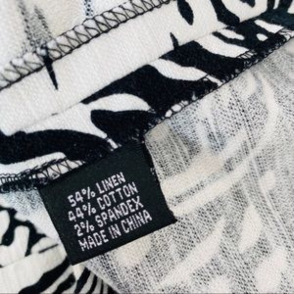 Adrianna Papell Linen Cotton Cap Sleeve Midi Starry Nights Dress Sz 2 - Picture 7 of 7